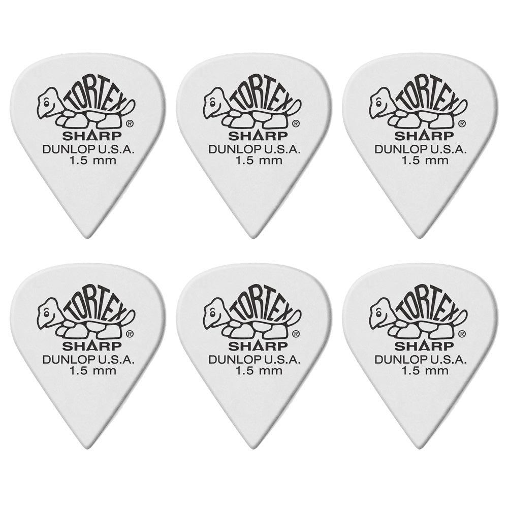 Jim Dunlop TORTEX SHARP 412- ◯◯ ギターピック 6枚入り