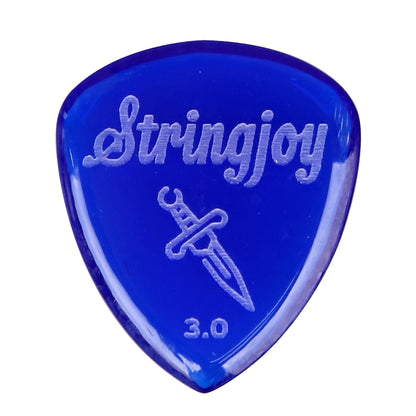 Stringjoy  ストリングジョイ ギターピック エレキギター用 ベース用 耐摩耗 滑り止め仕様 ジャズ速弾き対応 単品販売