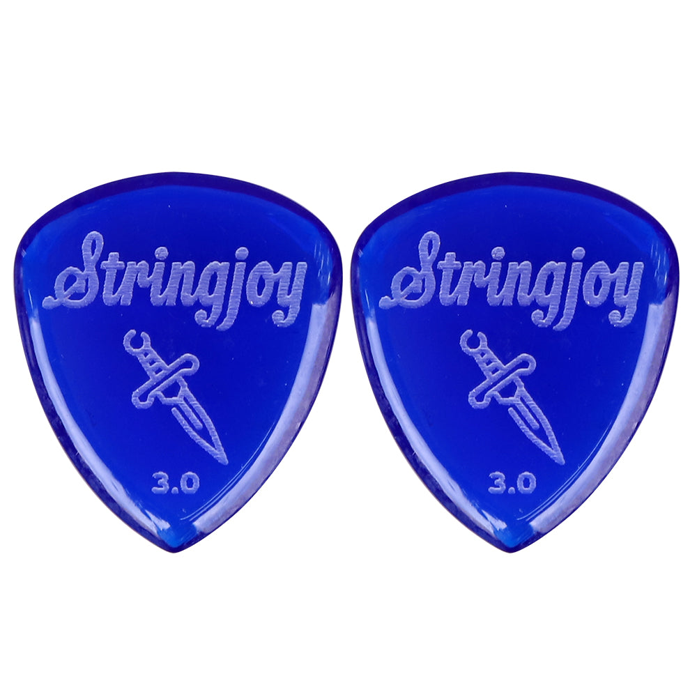 Stringjoy  ストリングジョイ ギターピック 2枚入り 耐摩耗 滑り止め仕様