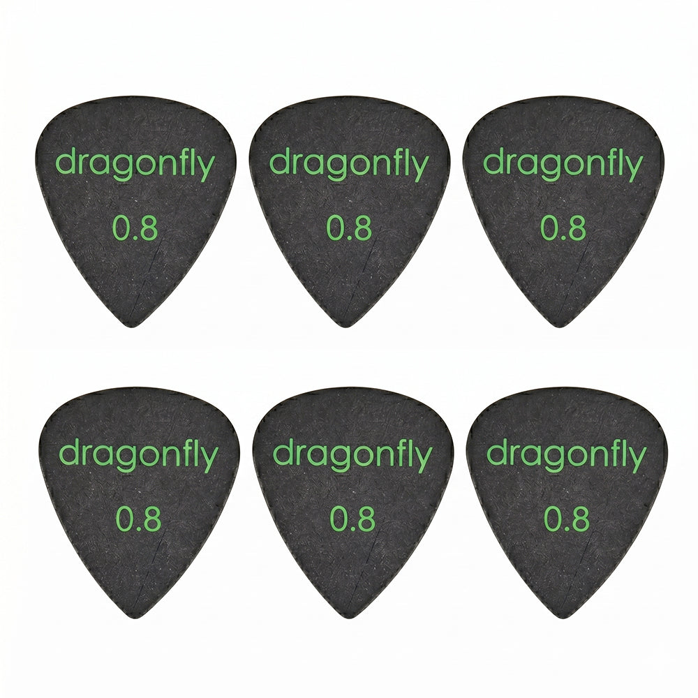 Dragonfly TDシリーズ ティアドロップギターピック 6枚入り