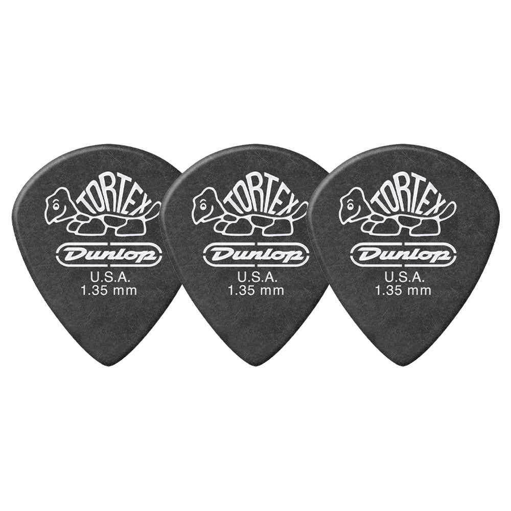 Jim Dunlop ジム ダンロップ 482R TORTEX Pitch Black Jazz III ジャズタイプギター ピック 3枚入り