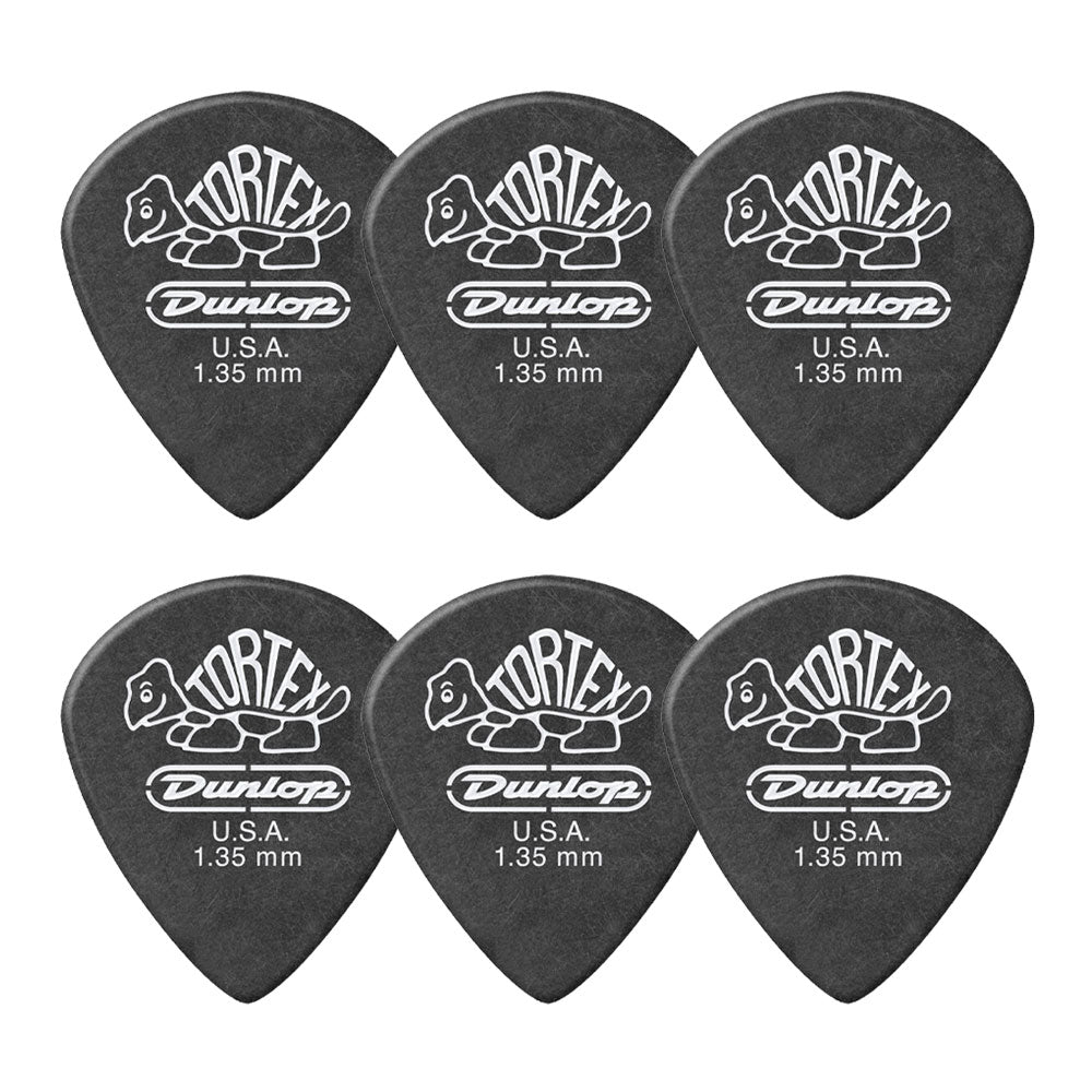 Jim Dunlop ジム ダンロップ 482R TORTEX Pitch Black Jazz III ジャズタイプギター ピック 6枚入り