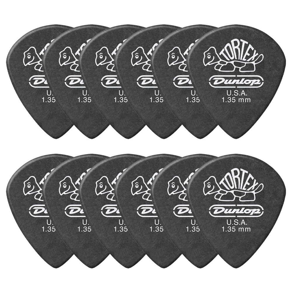 Jim Dunlop ジム ダンロップ 482R TORTEX Pitch Black Jazz III ジャズタイプギター ピック 12枚入り