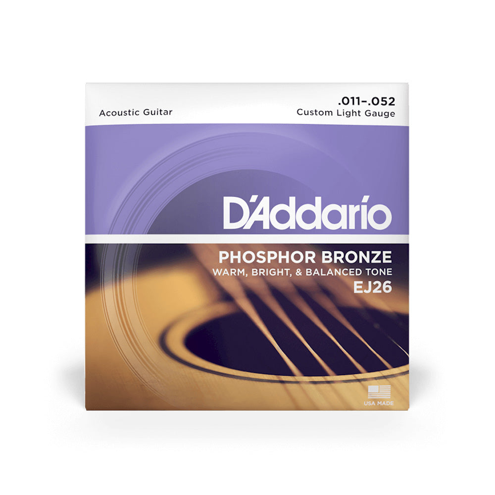 D'Addario EJシリーズ Phosphor Bronze アコースティックギター弦 EJ15 EJ16 EJ26