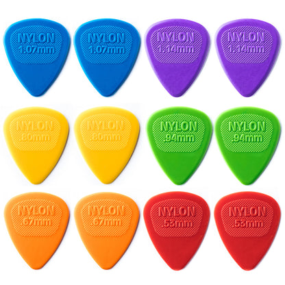 Jim Dunlop NYLON ミディ ナイロンギターピック 12枚入り