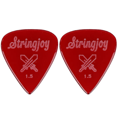 Stringjoy  ストリングジョイ ギターピック 2枚入り 耐摩耗 滑り止め仕様