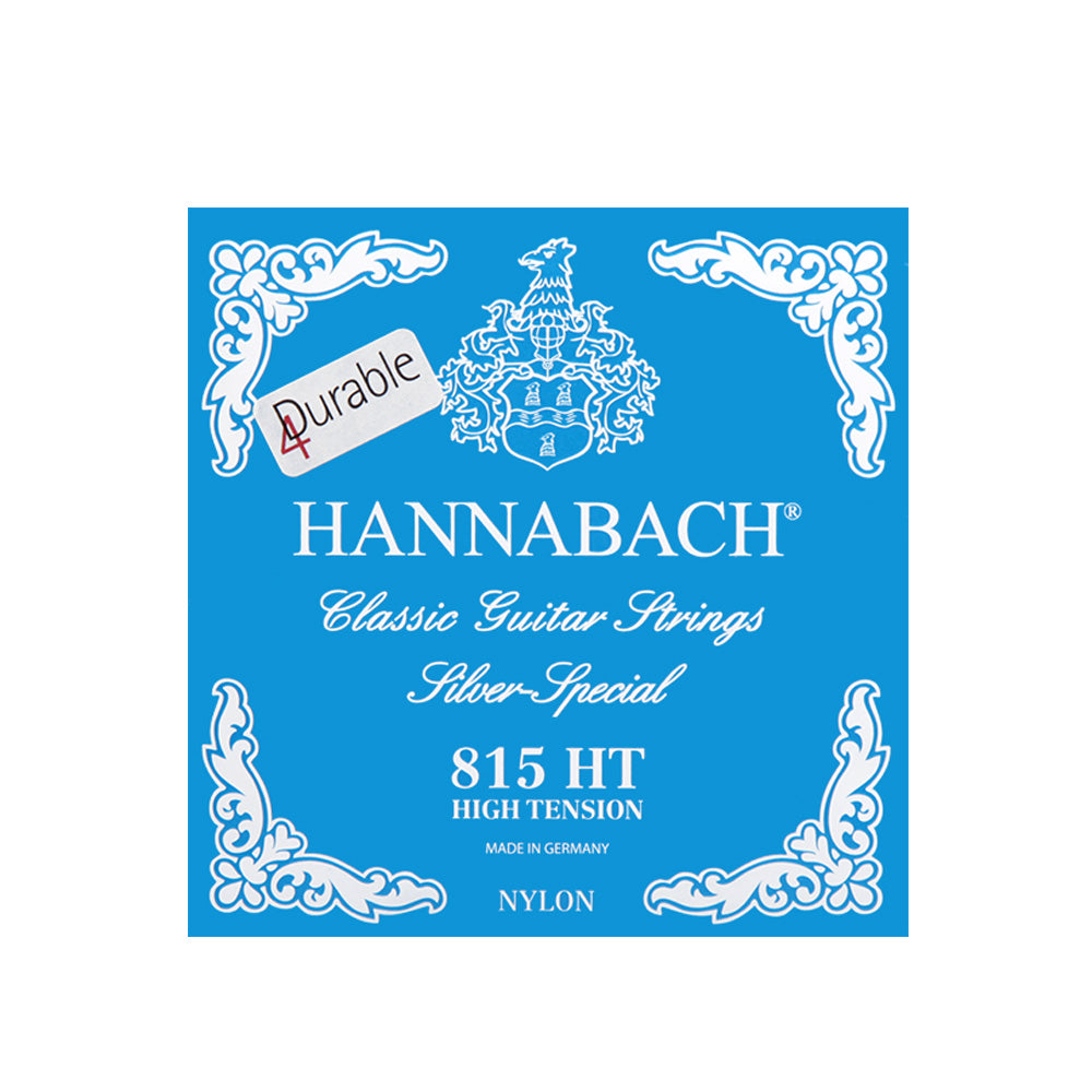 HANNABACH ハナバッハ 銀メッキ巻きクラシックギター弦 ナイロンセット弦 単品弦 ハーフセットクラシック 815シリーズ ミディアムテンション ハイテンション ナイロン弦 ドイツ製