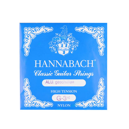 HANNABACH ハナバッハ  クラシックギター弦 単品弦 850シリーズ PSP加工の巻弦 ミディアムテンション ハイテンション ナイロン弦 ドイツ製