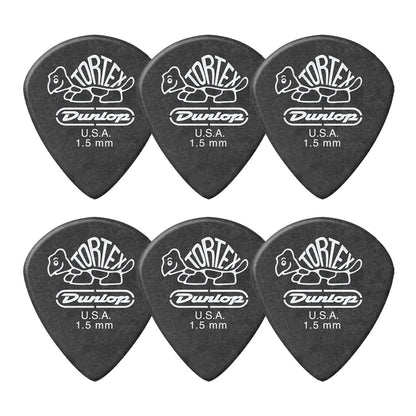 Jim Dunlop ジム ダンロップ 482R TORTEX Pitch Black Jazz III ジャズタイプギター ピック 6枚入り