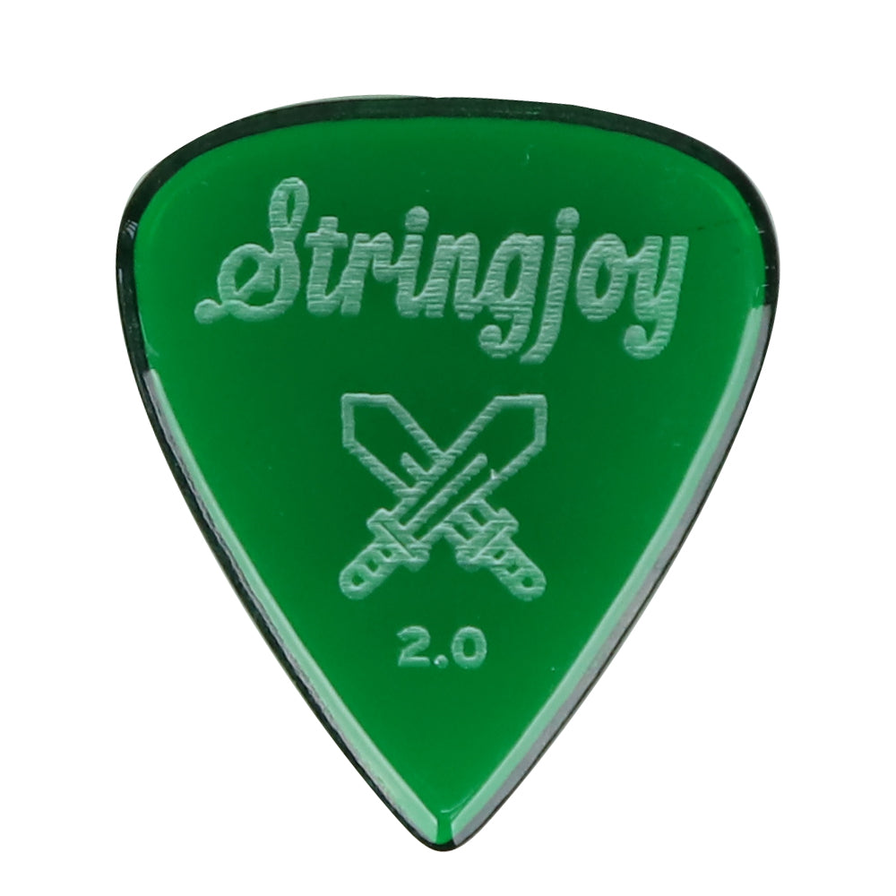 Stringjoy  ストリングジョイ ギターピック エレキギター用 ベース用 耐摩耗 滑り止め仕様 ジャズ速弾き対応 単品販売