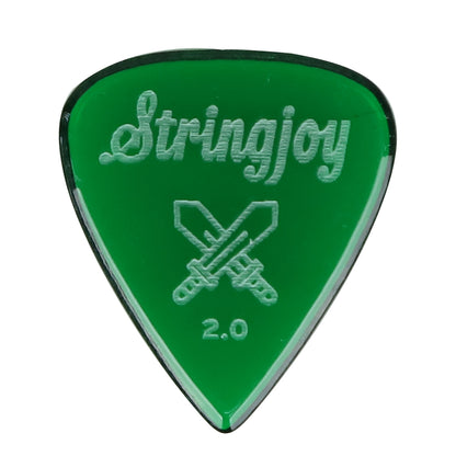 Stringjoy  ストリングジョイ ギターピック エレキギター用 ベース用 耐摩耗 滑り止め仕様 ジャズ速弾き対応 単品販売
