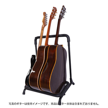 IM アイエム ギターラック 複数本ギタースタンド ギター展示ラック 3/5本用ギタースタンド 楽器店用ギターラック キャスター付きギタースタンド