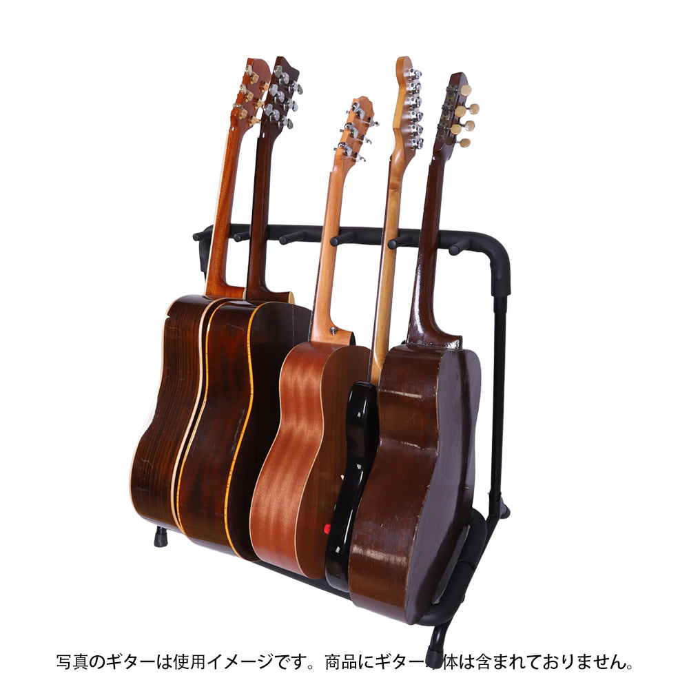 IM アイエム ギターラック 複数本ギタースタンド ギター展示ラック 3/5本用ギタースタンド 楽器店用ギターラック キャスター付きギタースタンド