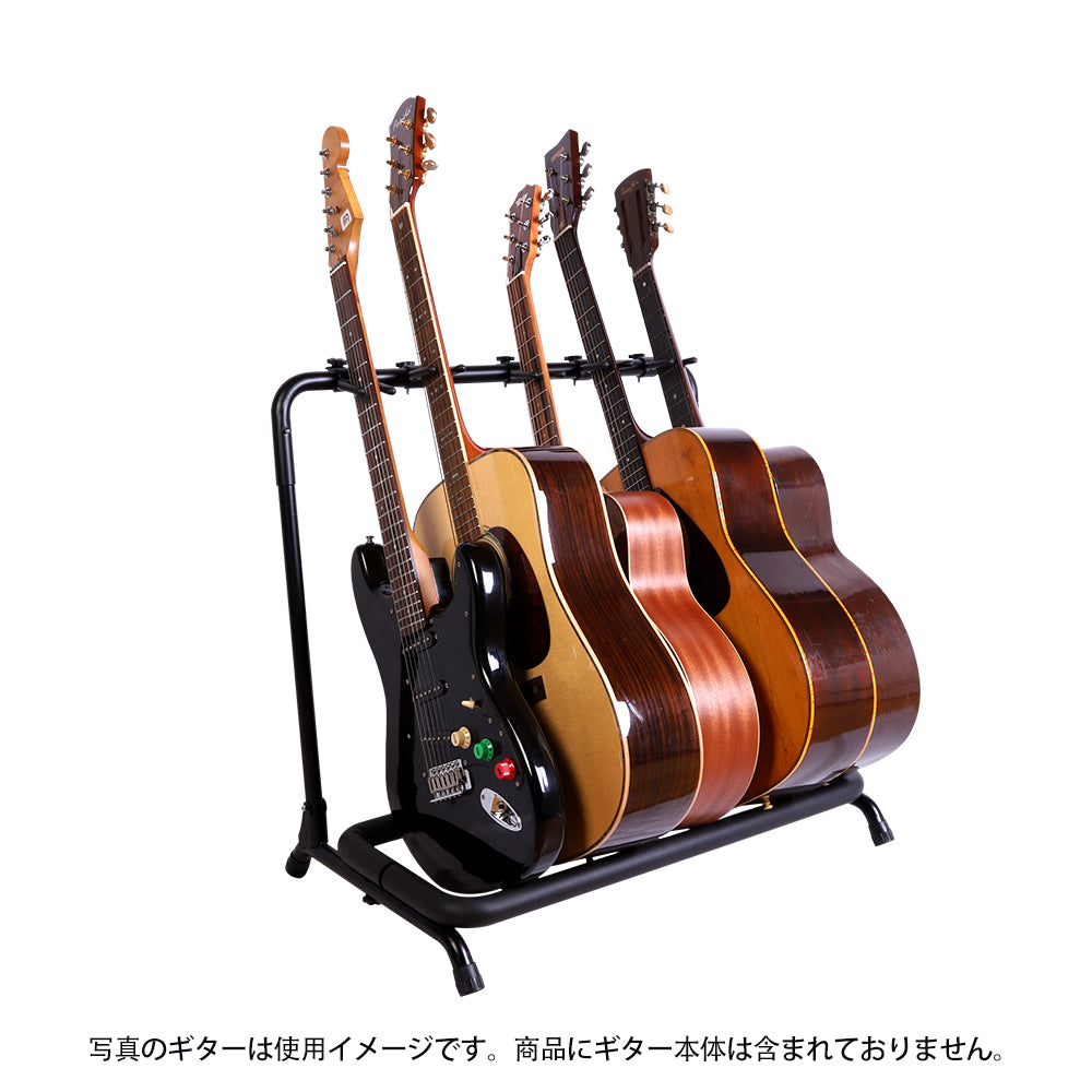 IM アイエム ギターラック 複数本ギタースタンド ギター展示ラック 3/5本用ギタースタンド 楽器店用ギターラック キャスター付きギタースタンド