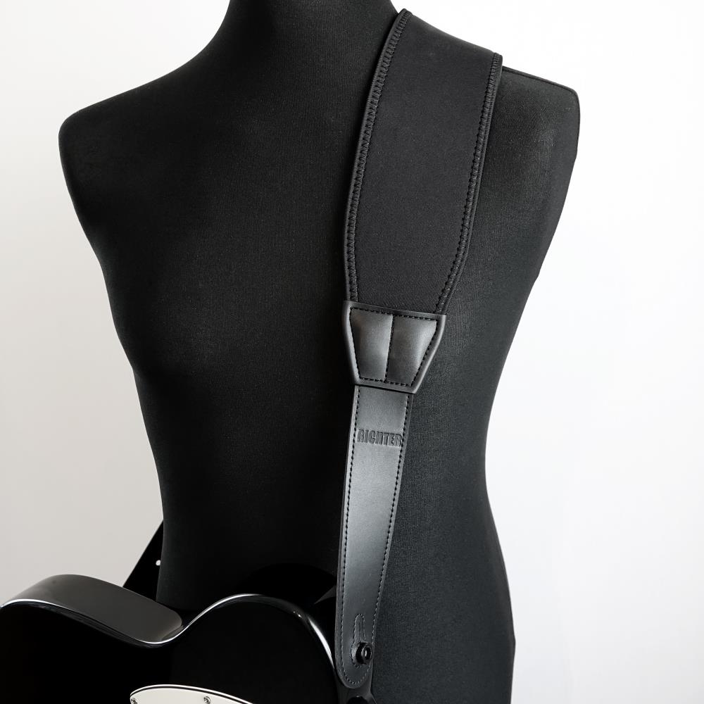 Richterリヒターストラップ ギターベースストラップ Ultra Comfort Ergo Strap  Black 1794 ドイツ製