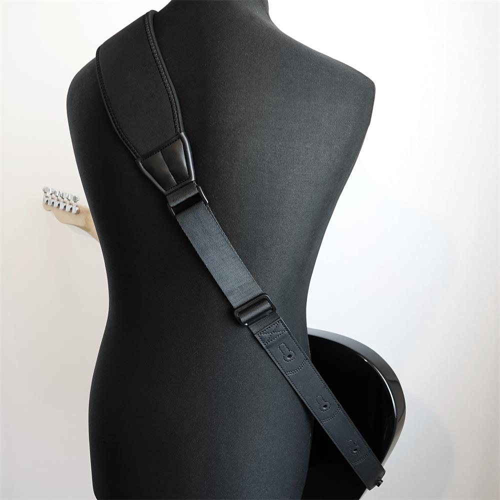 Richterリヒターストラップ ギターベースストラップ Ultra Comfort Ergo Strap  Black 1794 ドイツ製