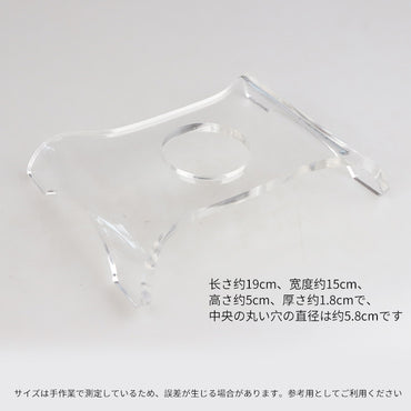 KIZAI キザイ QC0530 クリアギタースタンド 安定性と携帯性に優れた