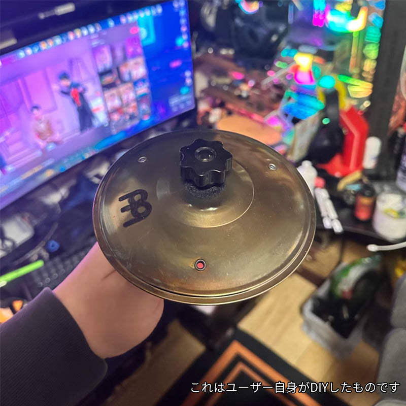 GK FACTORY 車載シンバル 手拍シンバル 出風口打楽器 アクセサリー 音楽ドライブ ABS製 打撃リズムパッド ハンドパーカッション 車内用おもちゃ