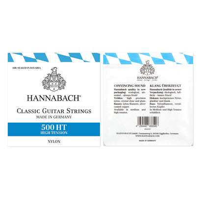 HANNABACH ハナバッハ  クラシックギター弦 500MT 500HT ミディアムテンション ハイテンション ナイロン弦 ドイツ製