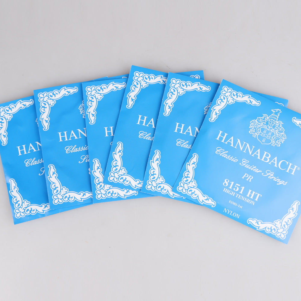 HANNABACH ハナバッハ 銀メッキ巻きクラシックギター弦 ナイロンセット弦 単品弦 ハーフセットクラシック 815シリーズ ミディアムテンション ハイテンション ナイロン弦 ドイツ製