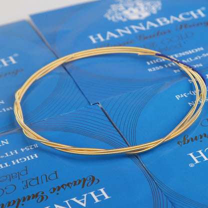 HANNABACH ハナバッハ  金メッキ巻きクラシックギター弦 825シリーズ ローテンション ミディアムテンション ハイテンション ナイロン弦 ドイツ製