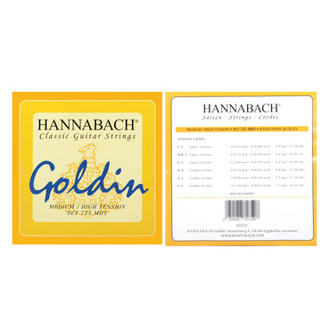 HANNABACH ハナバッハ  クラシックギター弦 725シリーズ ナイロンセット弦 単品弦 ハーフセットクラシック ドイツ製