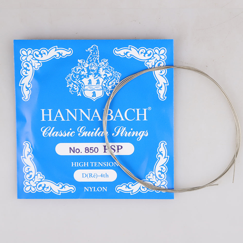 HANNABACH ハナバッハ  クラシックギター弦 単品弦 850シリーズ PSP加工の巻弦 ミディアムテンション ハイテンション ナイロン弦 ドイツ製