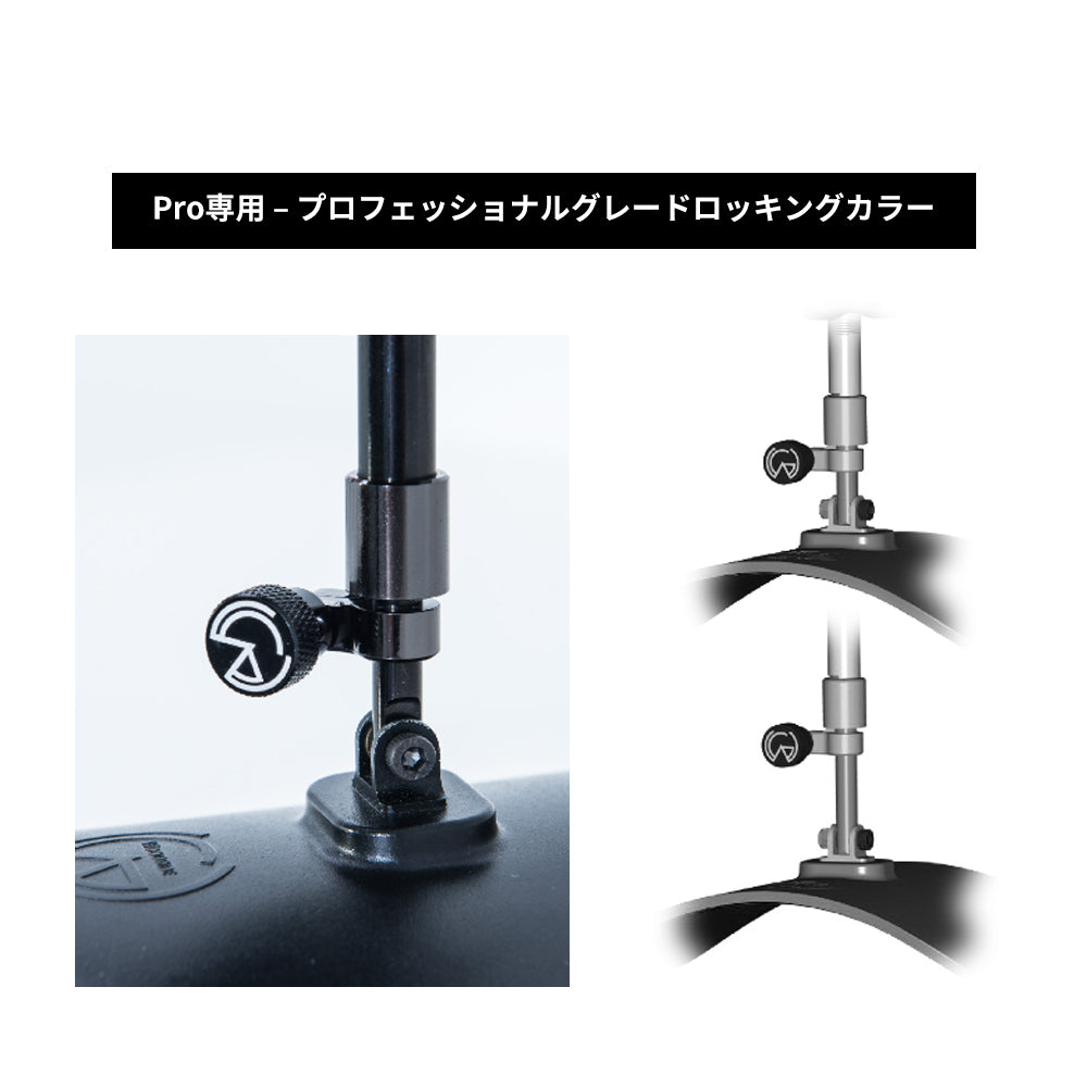 Woodside Guitar ギター用レッグサポート ギターサポート ギター練習用足台 GS4-LEV PRO 角度調整可能 クラシックギター アコースティックギター エレキギター対応 付属の交換用パーツ