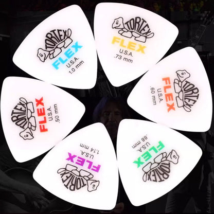Jim Dunlop ジム ダンロップ 456R TORTEX FLEX TRIANGLEトライアングルギター ピック 12枚入り