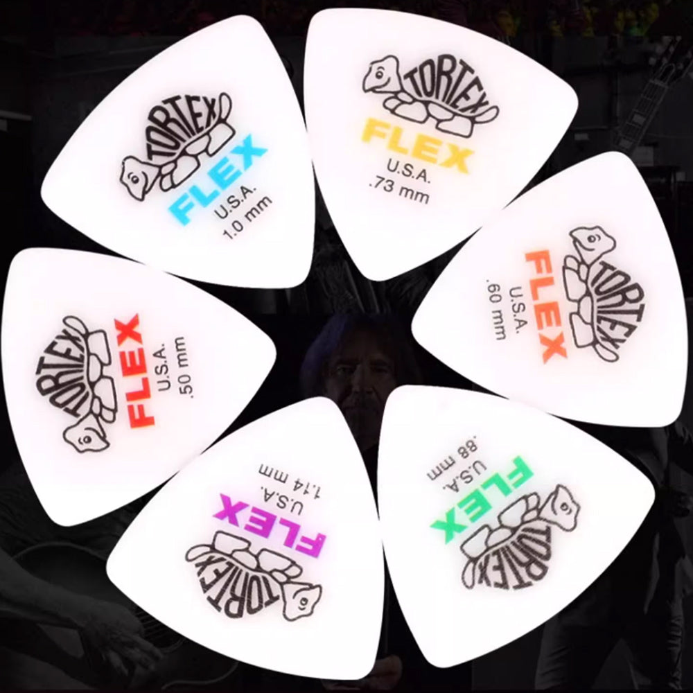 Jim Dunlop ジム ダンロップ 456R TORTEX FLEX TRIANGLE トライアングルギター ピック 6枚入り