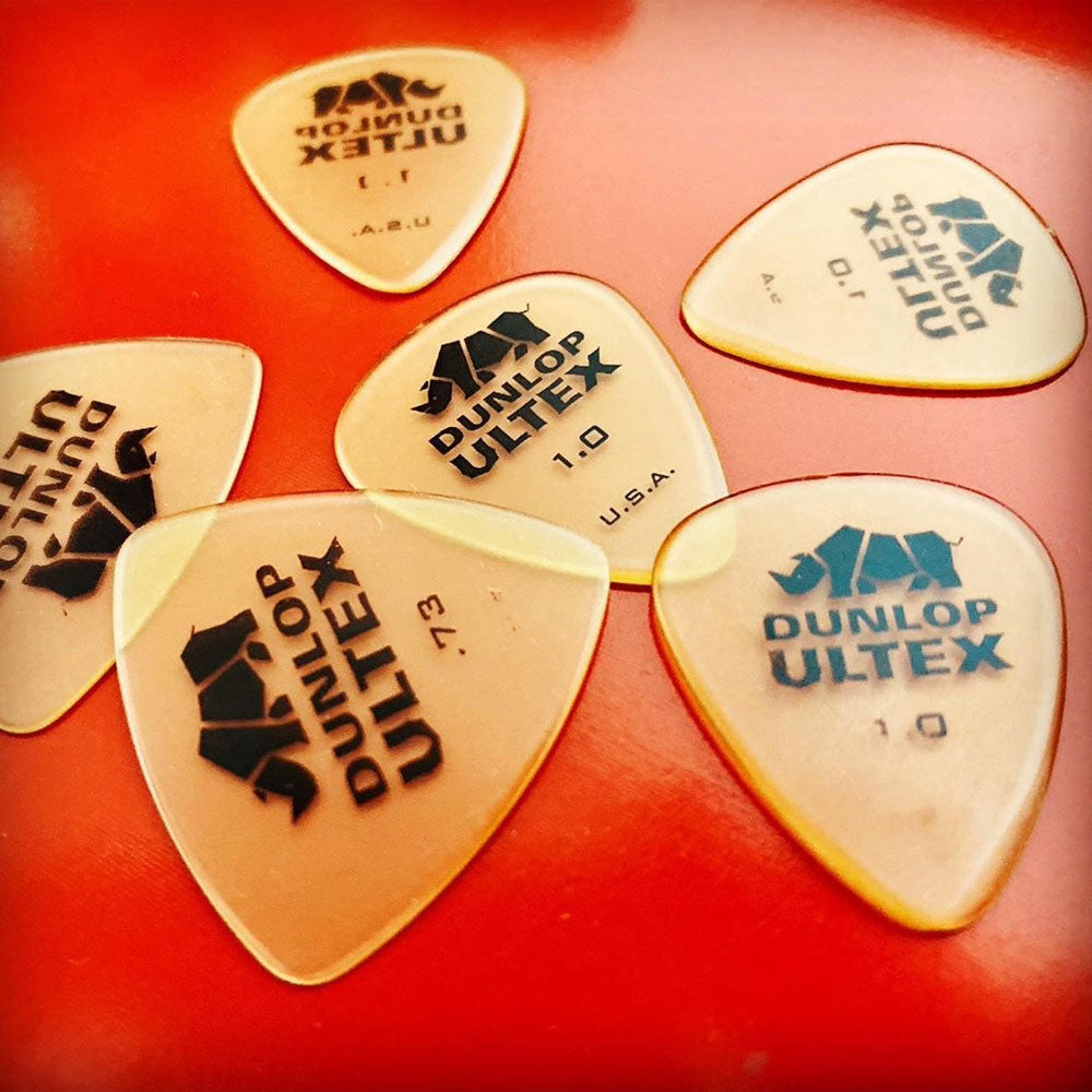 Jim Dunlop ジム ダンロップ 421R-◯◯  ギターピック ライノ スタンダード 透明イエロー 12枚入り