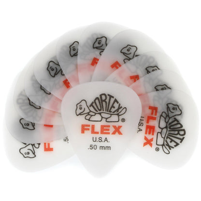 Jim Dunlop ジム ダンロップ 428R TORTEX FLEX STANDARD  ティアドロップギター ピック 3枚入り