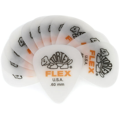 Jim Dunlop ジム ダンロップ 428R TORTEX FLEX STANDARD  ティアドロップギター ピック 6枚入り