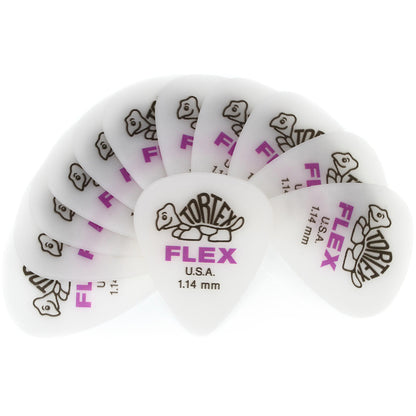 Jim Dunlop ジム ダンロップ 428R TORTEX FLEX STANDARD  ティアドロップギター ピック 3枚入り