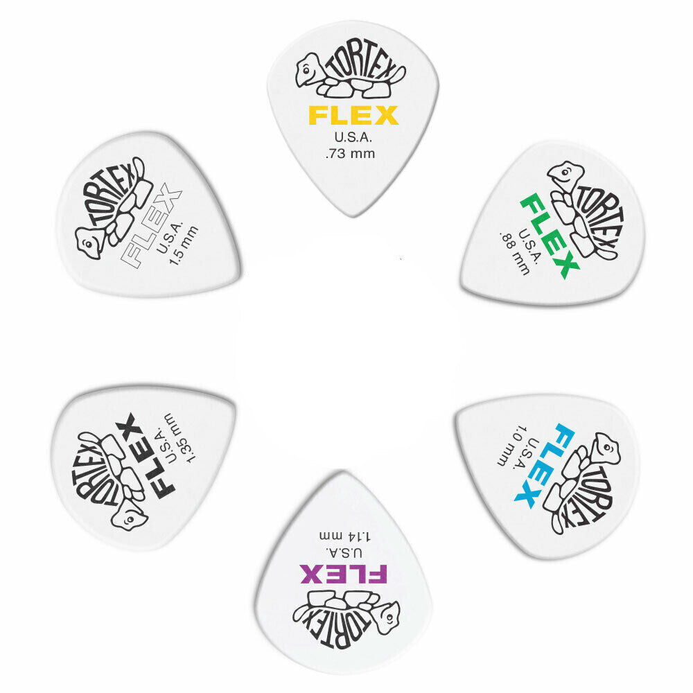Jim Dunlop ジム ダンロップ 466R TORTEX FLEX JAZZ III  ジャズタイプギター ピック 6枚入り