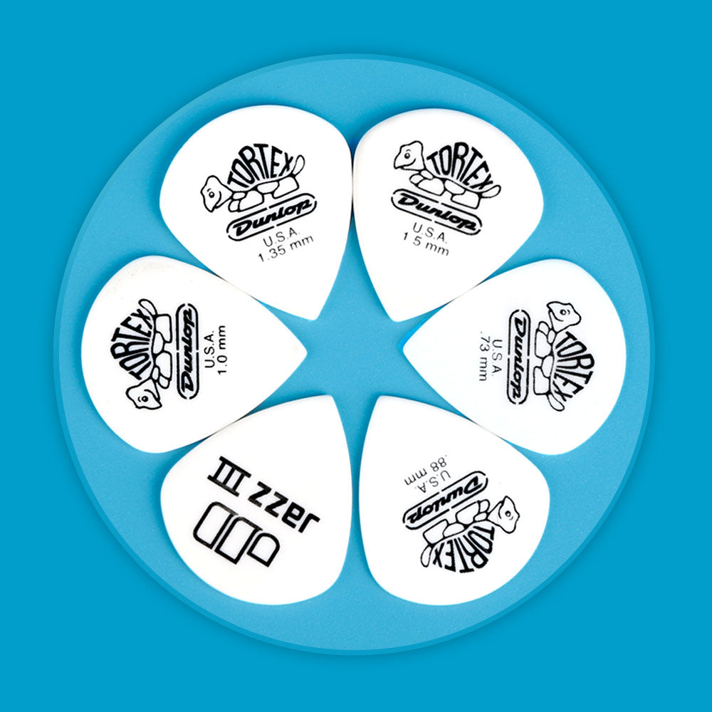 Jim Dunlop ジム ダンロップ 478R TORTEX White Jazz III ジャズタイプギター ピック 6枚入り