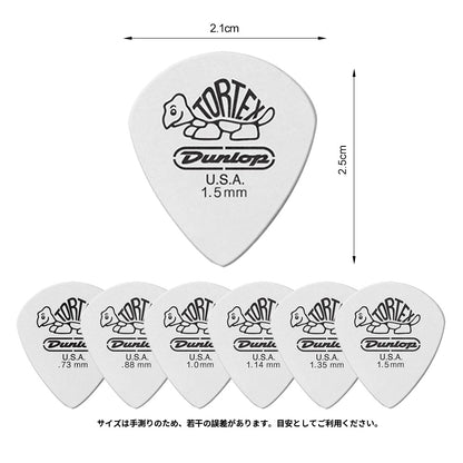 Jim Dunlop ジム ダンロップ 478R TORTEX White Jazz III ジャズタイプギター ピック 12枚入り