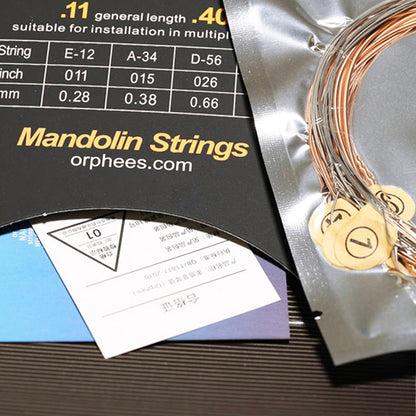 Orphee オルフェ SM8L マンドリン弦 フォスファーブロンズ巻き 11-40