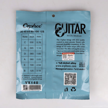 Orphee オルフェ VX-◯◯ エレキベース弦 4弦/5弦/6弦 初心者向け 重厚なサウンド 快適なプレイ感