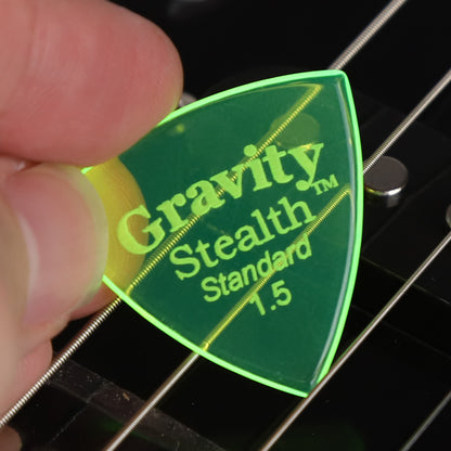 Gravity グラビティStealth StandardギターピックGSSS15P  fluorescent green 1枚入り