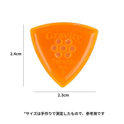 Gravity グラビティStealth Miniギターピック GSSM3PM  orange 1枚入り
