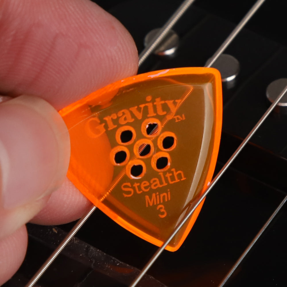 Gravity グラビティStealth Miniギターピック GSSM3PM  orange 1枚入り