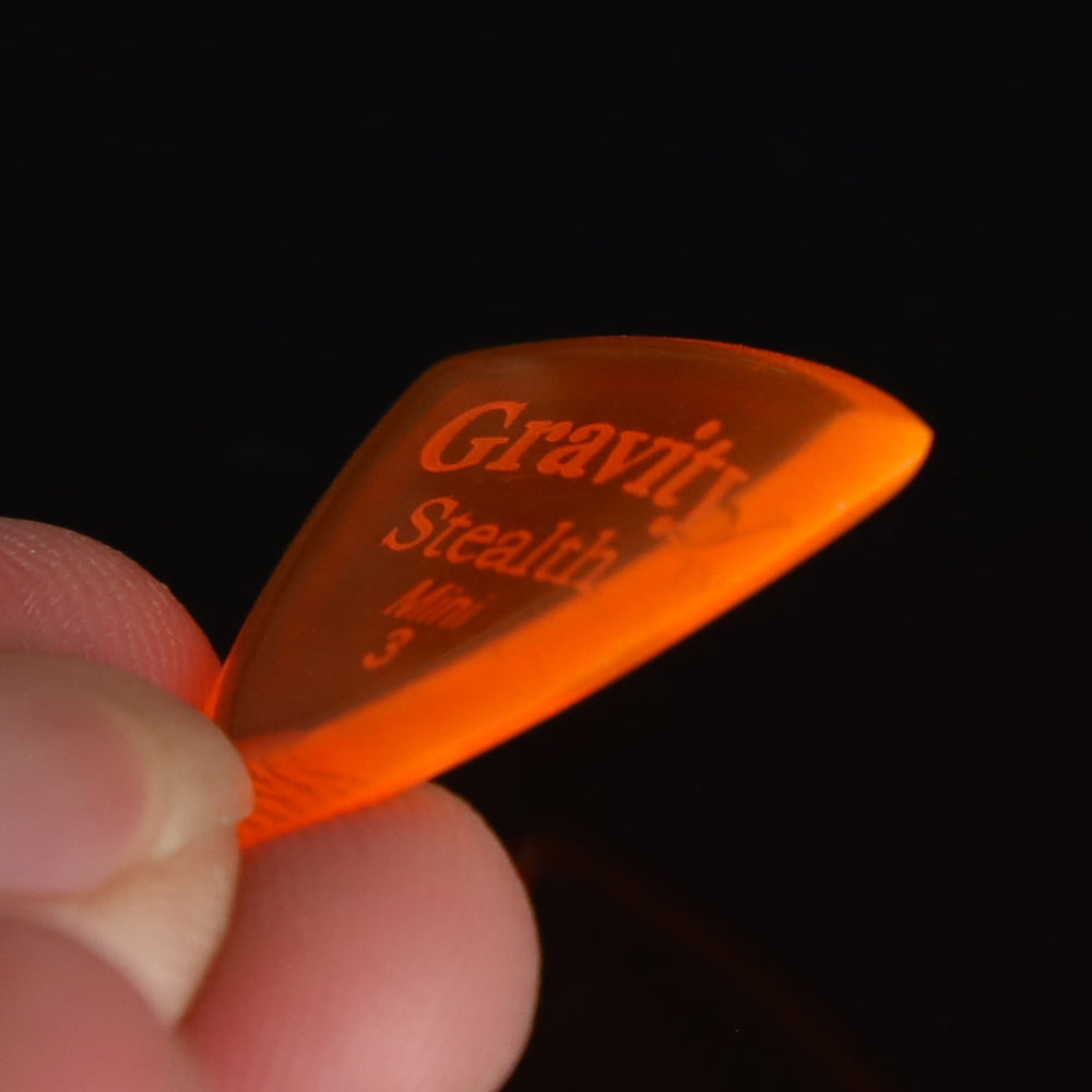 Gravity グラビティStealth MiniギターピックGSSM3P orange 1枚入り