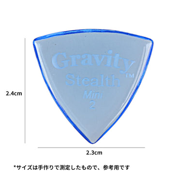 Gravity グラビティStealth MiniギターピックGSSM2P blue 1枚入り
