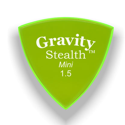 Gravity グラビティStealth MiniギターピックGSSM15P fluorescent green  1枚入り