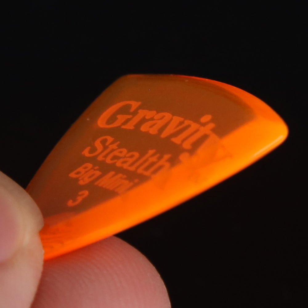 Gravity グラビティStealth Big MiniギターピックGSSB3P orange 1枚入り