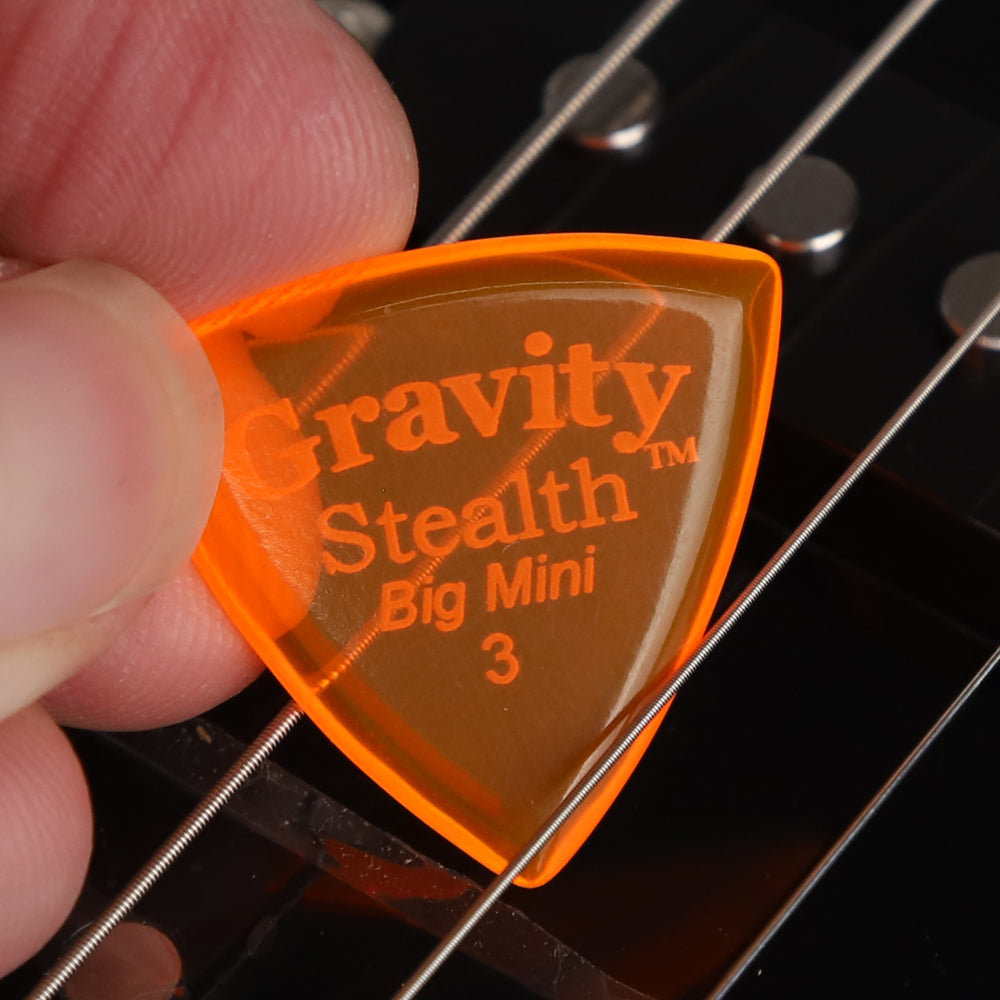 Gravity グラビティStealth Big MiniギターピックGSSB3P orange 1枚入り