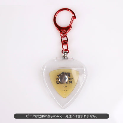 KIZAI キザイ QC055-◯◯ キーホルダータイプ透明ソフトピックケース 携帯用収納＆ディスプレイ 3個入り