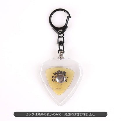 KIZAI キザイ QC055-◯◯ キーホルダータイプ透明ソフトピックケース 携帯用収納＆ディスプレイ 3個入り