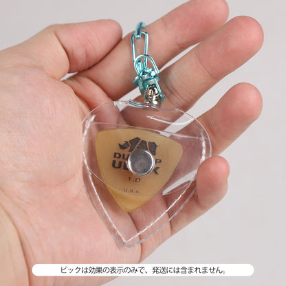 KIZAI キザイ QC055-◯◯ キーホルダータイプ透明ソフトピックケース 携帯用収納＆ディスプレイ 3個入り